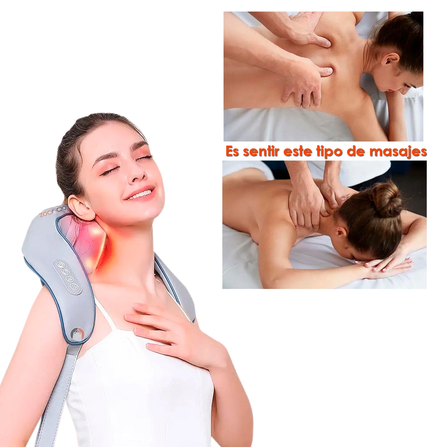 Masajeador De Cuello Hombros Y Espalda Eléctrico Calefacción